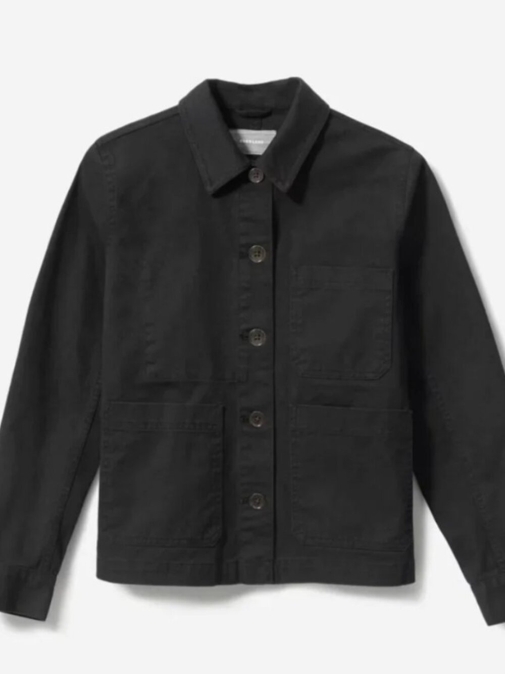 Everlane Black Cropped Chore Jacket Size XXS - Picture 2 of 8